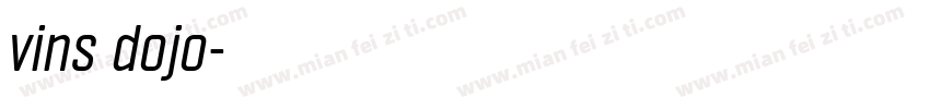 vins dojo字体转换